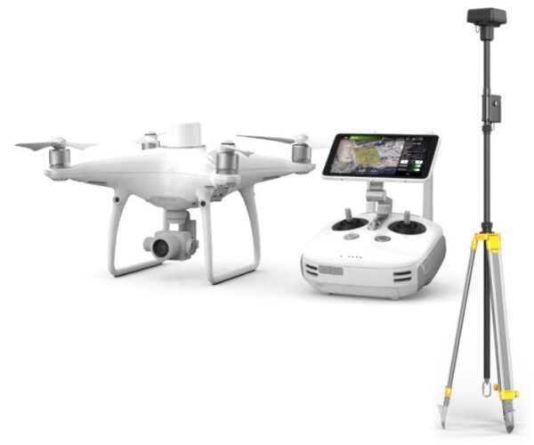 dji-phntom-4-rtk combo with GNSS Mobile station